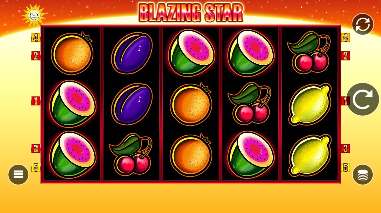 Blazing Star Spielbildschirm