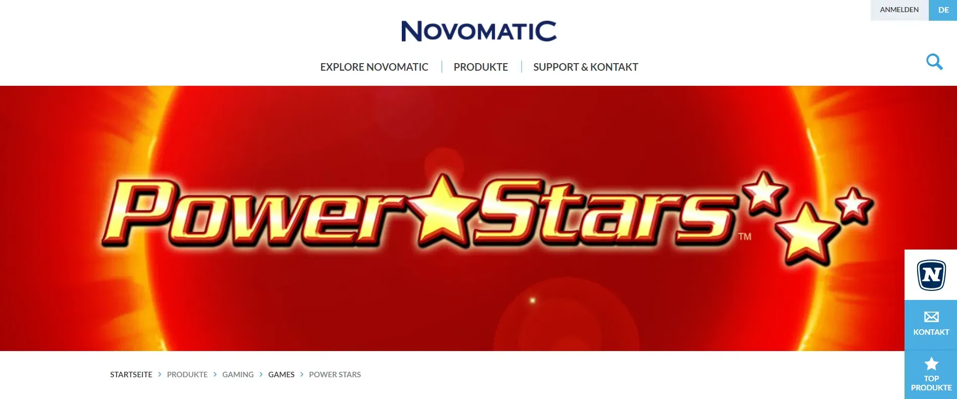 Power Stars Spielautomat